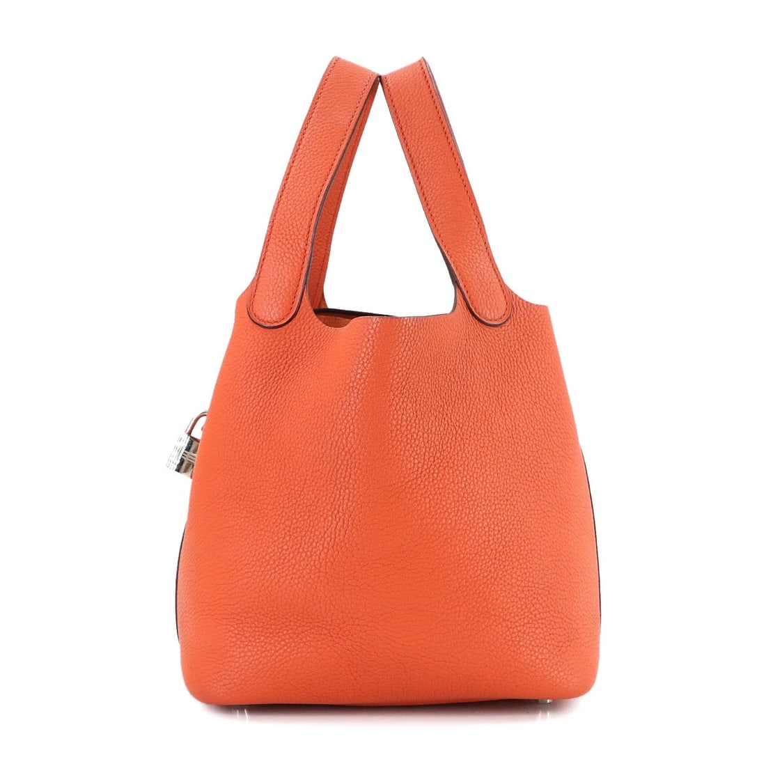 HERMES PICOTIN LOCK PM HAND BAG TAURILLON MAURICE TERRE BATTUE PURSE HAND BAG: HERMES Picotin Lock PM Hand Bag Taurillon Maurice Terre Battue Purse Hand Bag Brand: HERMES Type: Hand Bag Material: Taurillon Maurice Color: Terre Battue Size: W 7.09 inch, H 7.48 inch, D 5.31 in