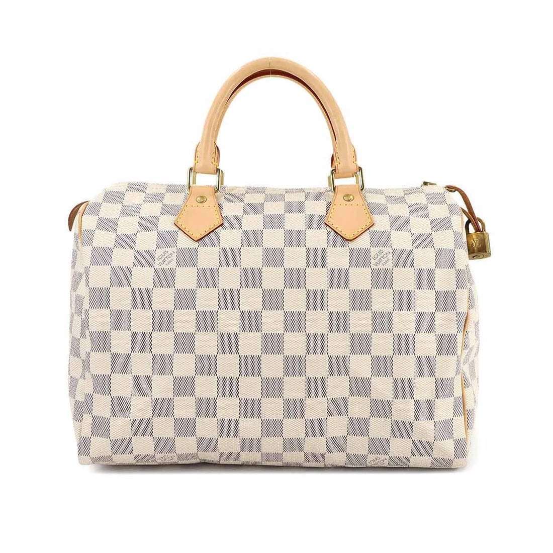 LOUIS VUITTON DAMIER AZUR SPEEDY 30 HAND BAG WHITE HAND BAG (1 of 6)