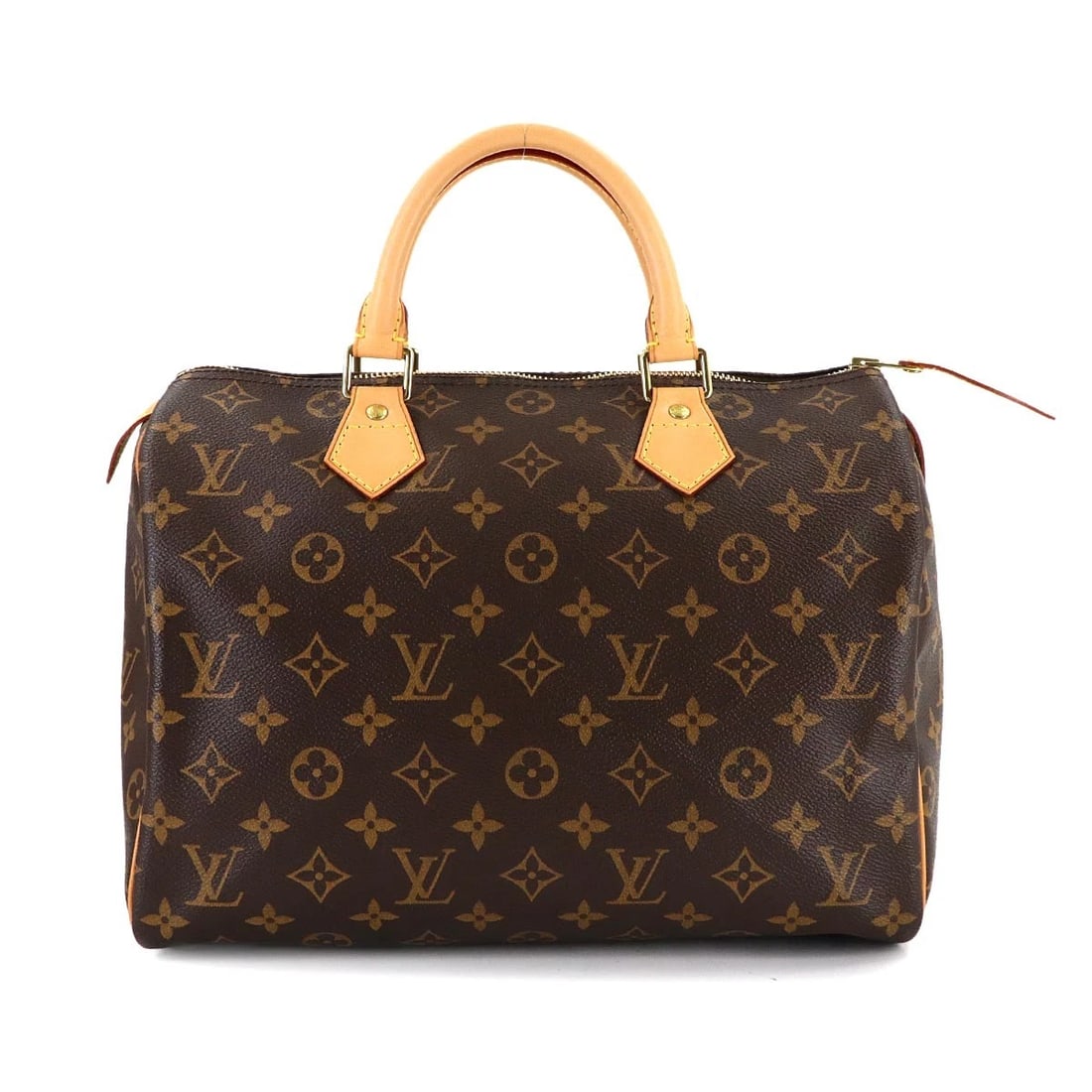 LOUIS VUITTON MONOGRAM SPEEDY 30 HAND BAG BROWN HAND BAG (1 of 7)