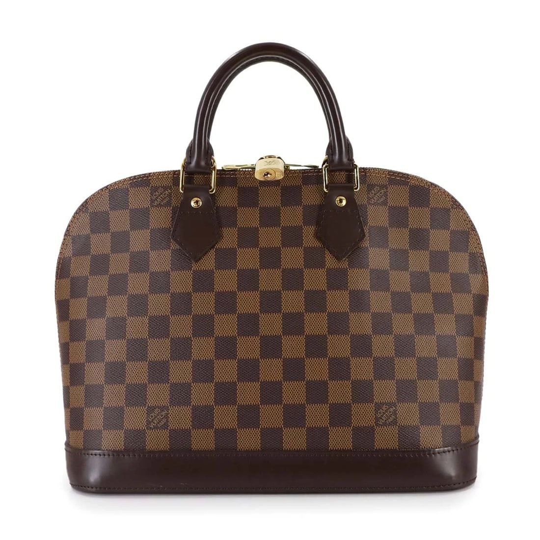 LOUIS VUITTON DAMIER ALMA PM HAND BAG EBENE BROWN HAND BAG (1 of 7)