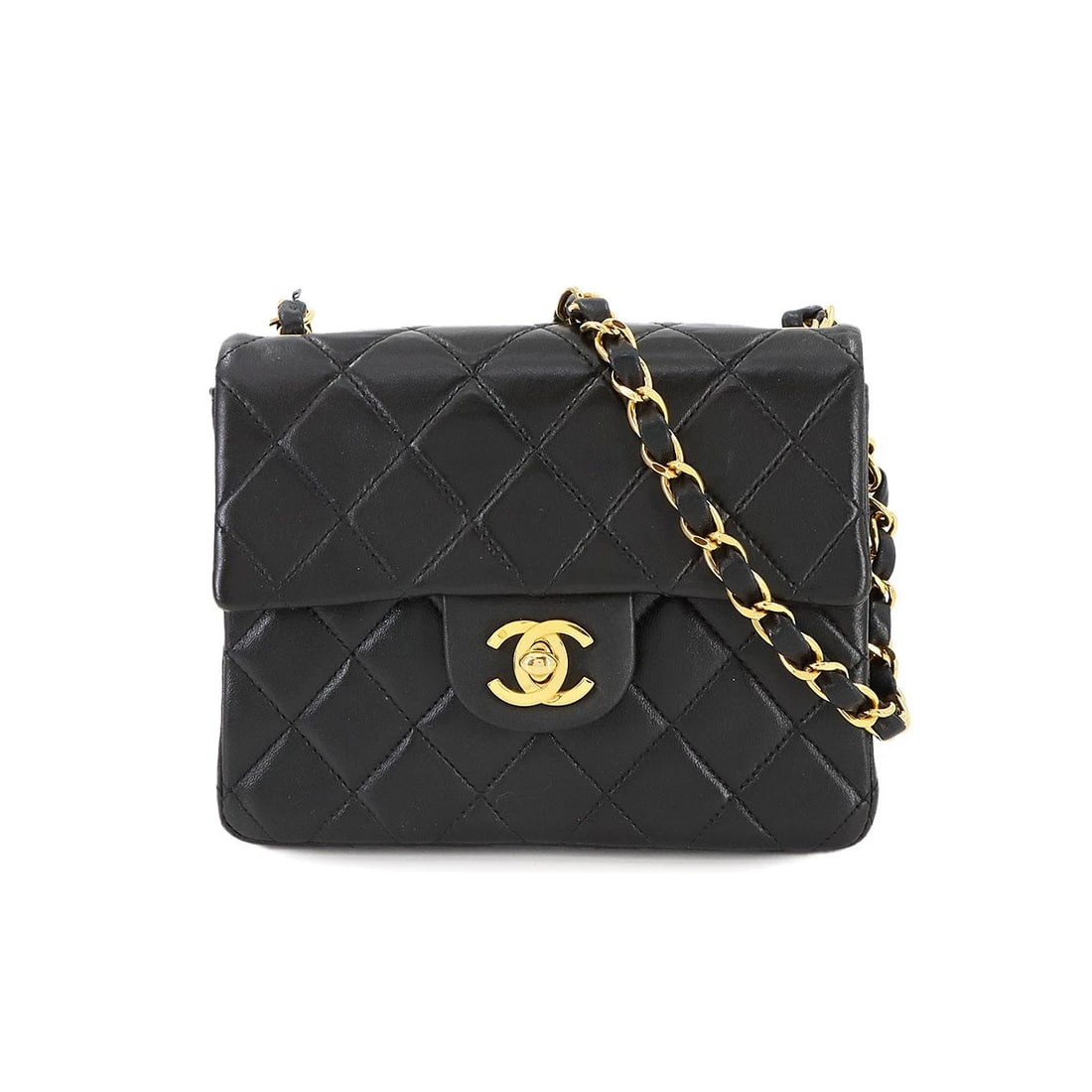 CHANEL MINI MATELASSE CHAIN SHOULDER BAG LEATHER SHOULDER BAG (1 of 5)