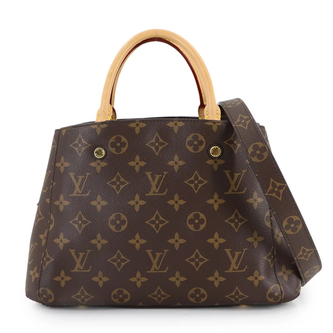 LOUIS VUITTON MONOGRAM MONTAIGNE BB 2WAY HAND SHOULDER BAG HAND BAG / SHOULDER BAG: LOUIS VUITTON Monogram Montaigne BB 2way Hand Shoulder Bag Hand Bag / Shoulder Bag Brand: LOUIS VUITTON Type: Hand Bag / Shoulder Bag Material: Monogram Canvas Color: Monogram Size: W 11.42 inch,