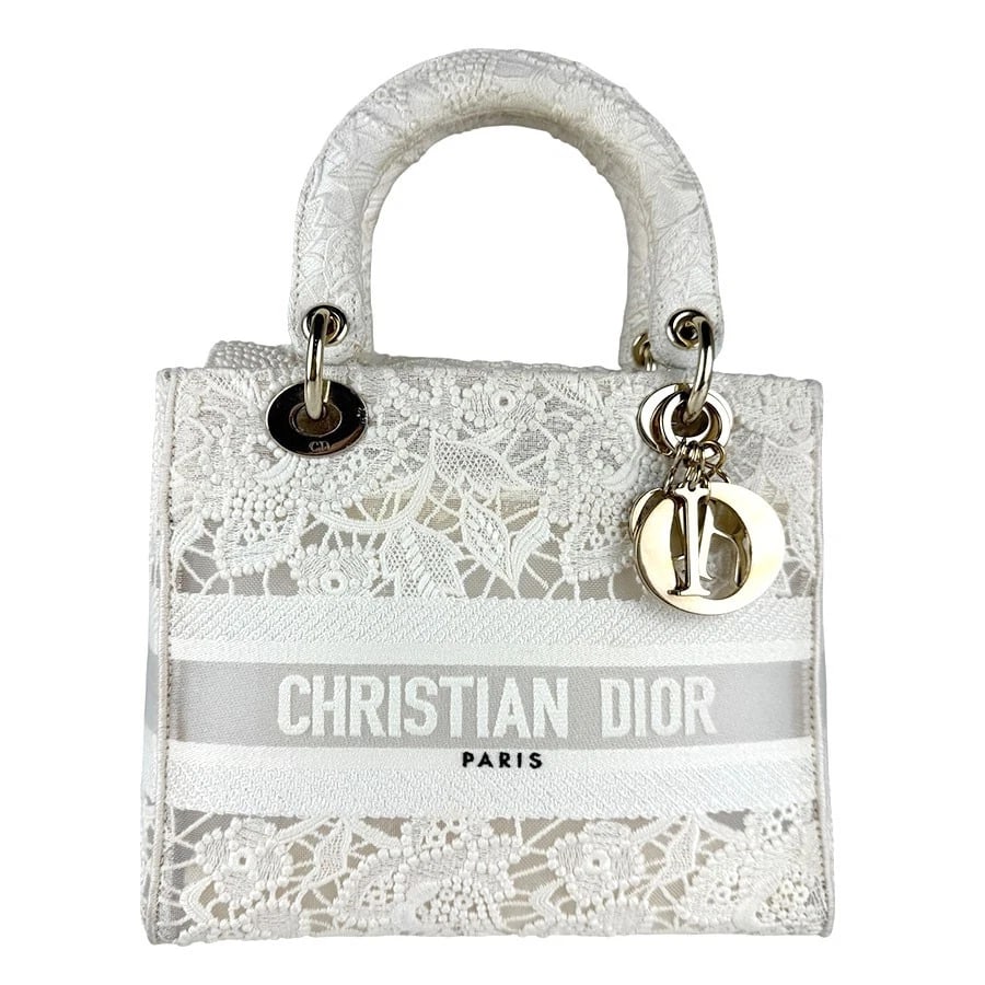 CHRISTIAN DIOR HANDBAG SHOULDER BAG HANDBAG: Christian Dior Handbag Shoulder Bag Handbag Brand: Christian Dior Type: Handbag Material: Canvas Color: Off White Size: W:9.4inx H:7.9inx D:4.7in Handle Length:13.4in Accessories: None Acc