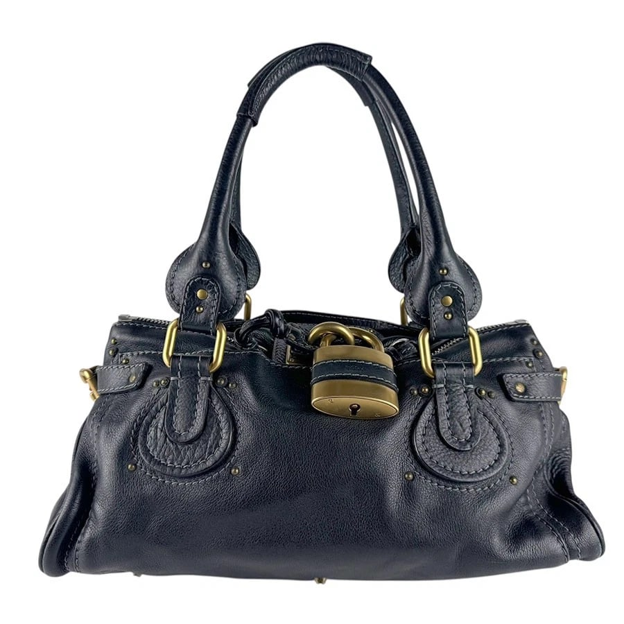 CHLOE PADDINGTON HANDBAG BLACK LEATHER HANDBAG (1 of 11)