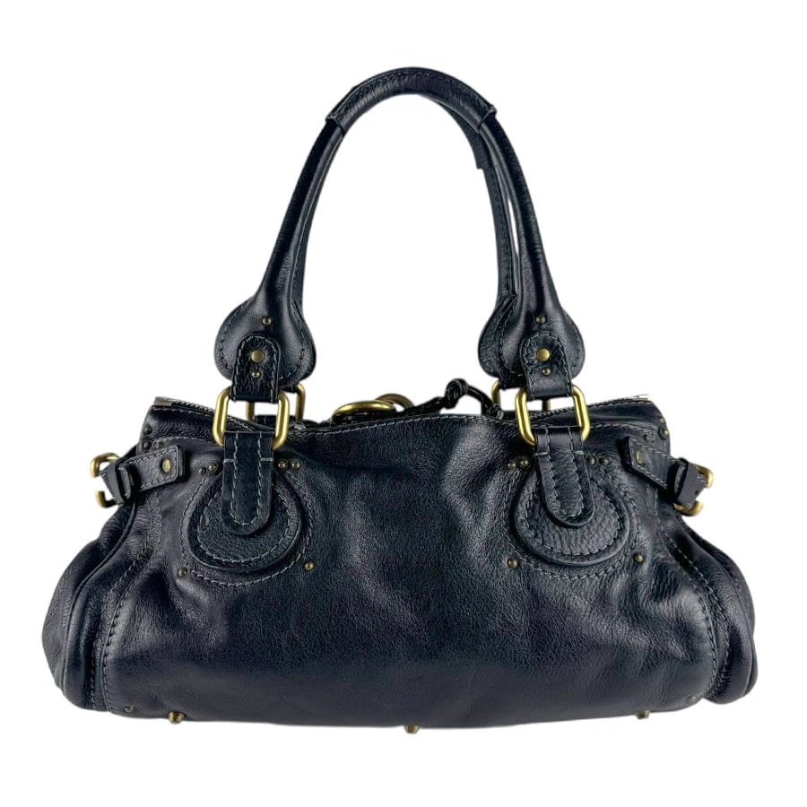 CHLOE PADDINGTON HANDBAG BLACK LEATHER HANDBAG - 3