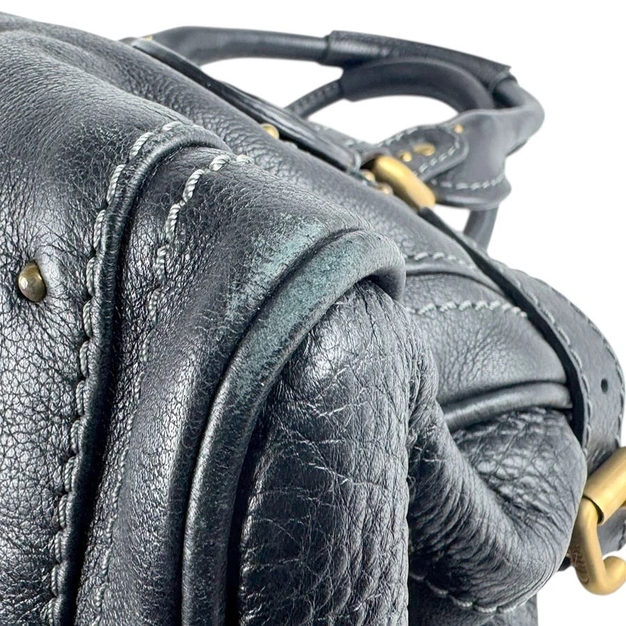 CHLOE PADDINGTON HANDBAG BLACK LEATHER HANDBAG - 7