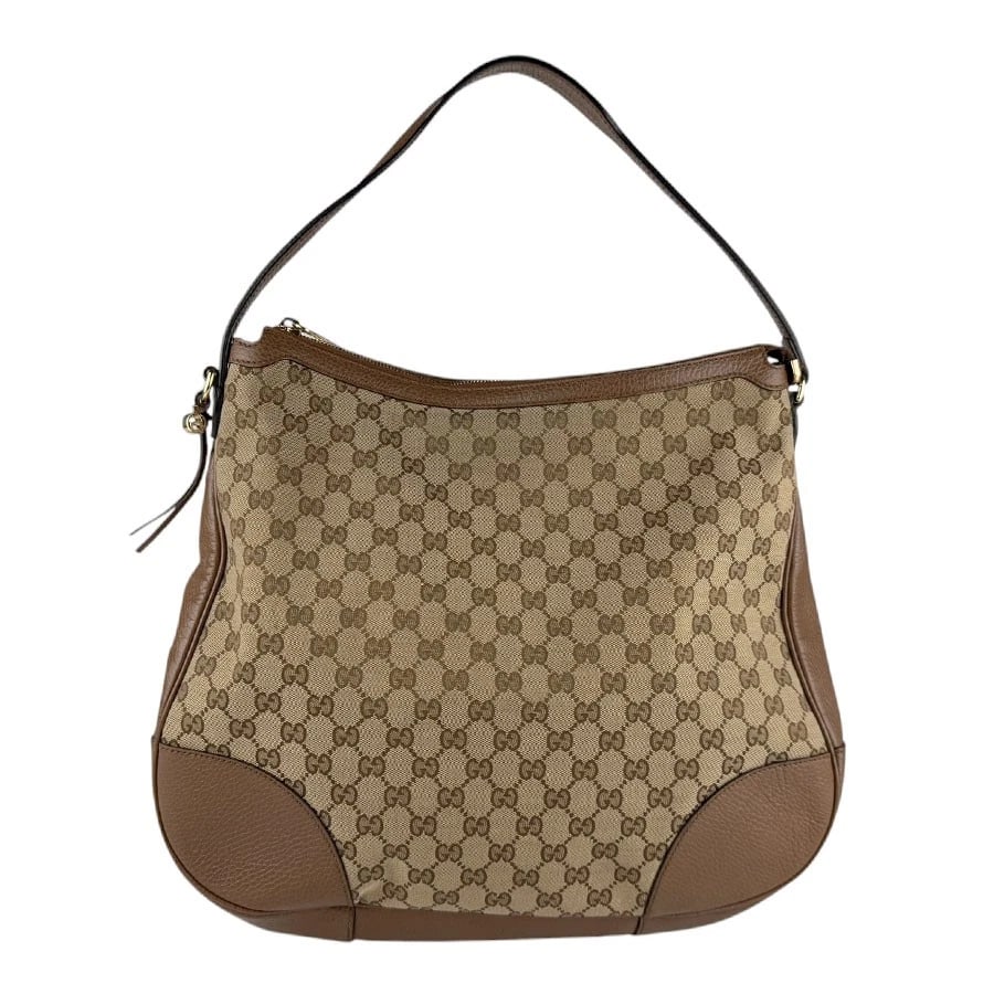 GUCCI SHOULDER BAG BROWN GG CANVAS SHOULDER BAG (1 of 12)