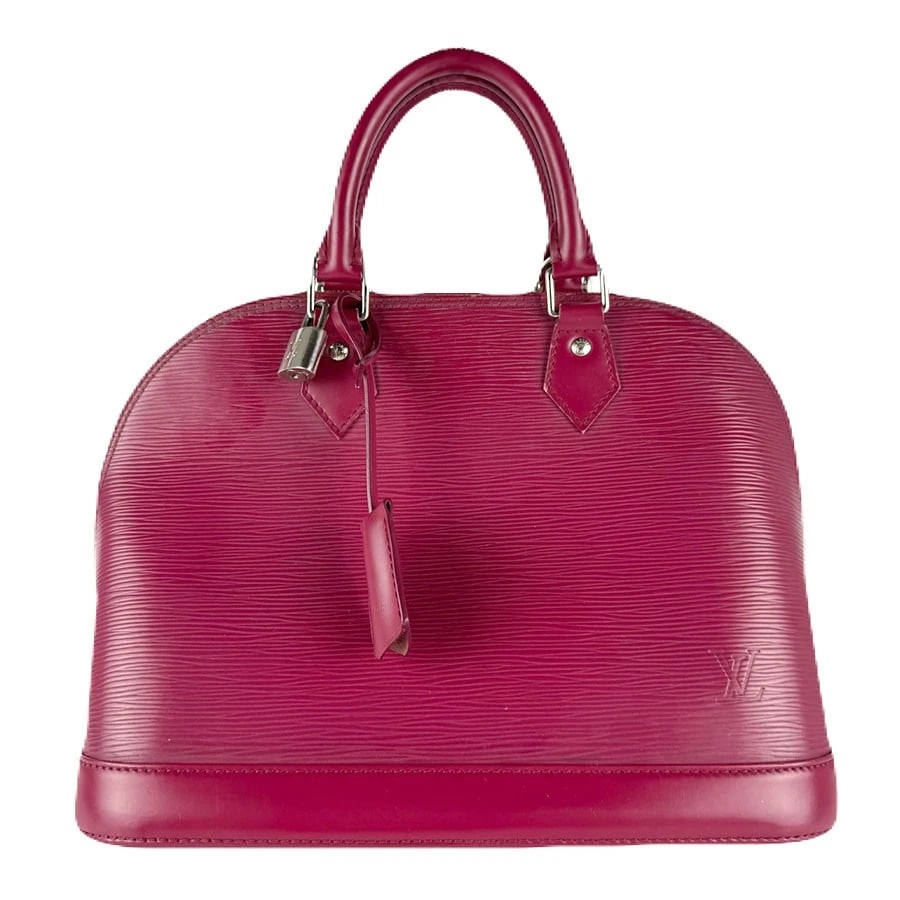 LOUIS VUITTON EPI ALMA PM HANDBAG FUCHSIA EPI LEATHER HANDBAG (1 of 12)