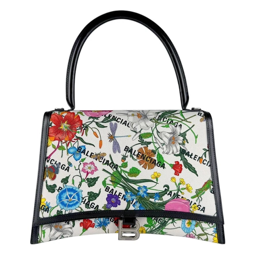 GUCCI X BALENCIAGA FLORA HOURGLASS HANDBAG SHOULDER BAG HANDBAG (1 of 11)