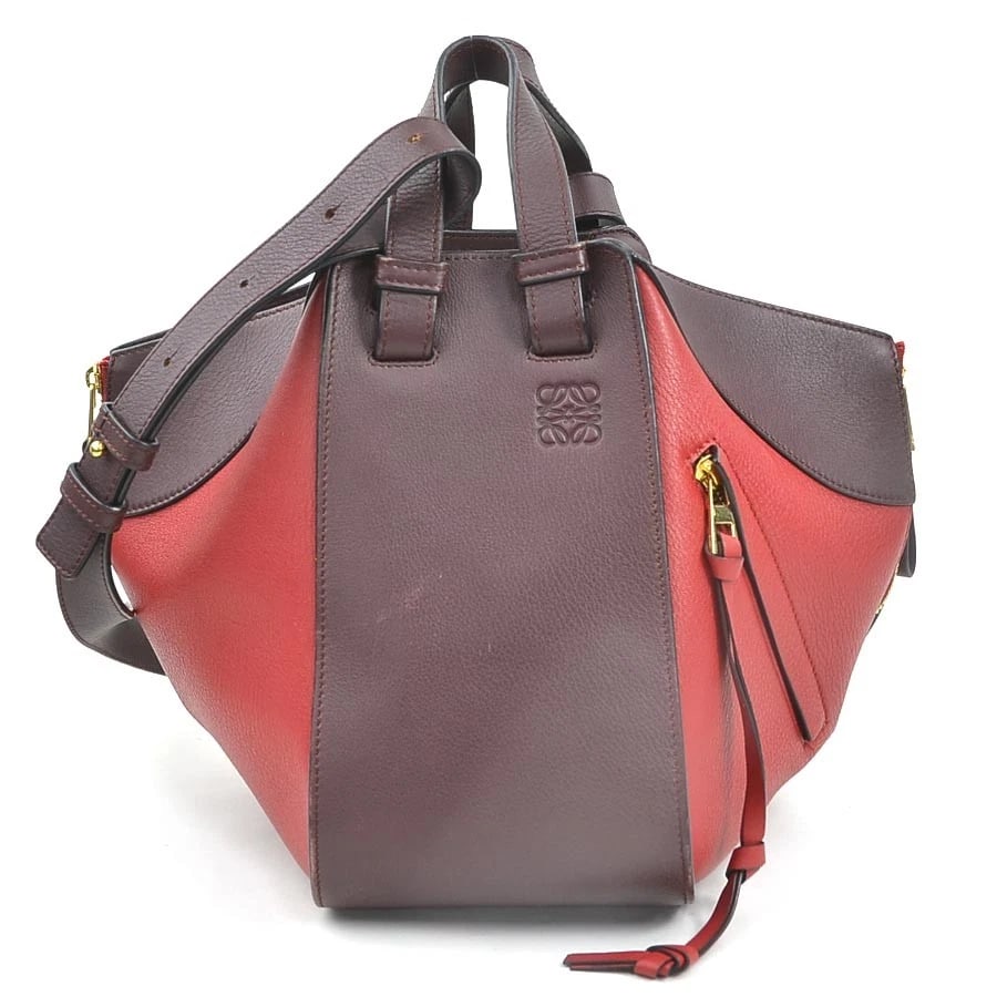 LOEWE HAMMOCK SMALL HANDBAG SHOULDER BAG HANDBAG: LOEWE Hammock Small Handbag Shoulder Bag Handbag Brand: LOEWE Type: Handbag Material: Leather Color: Burgundy/Red Size: W:5.5inx H:9.8inx D:8.7in Handle drop:3.5in Accessories: None Access