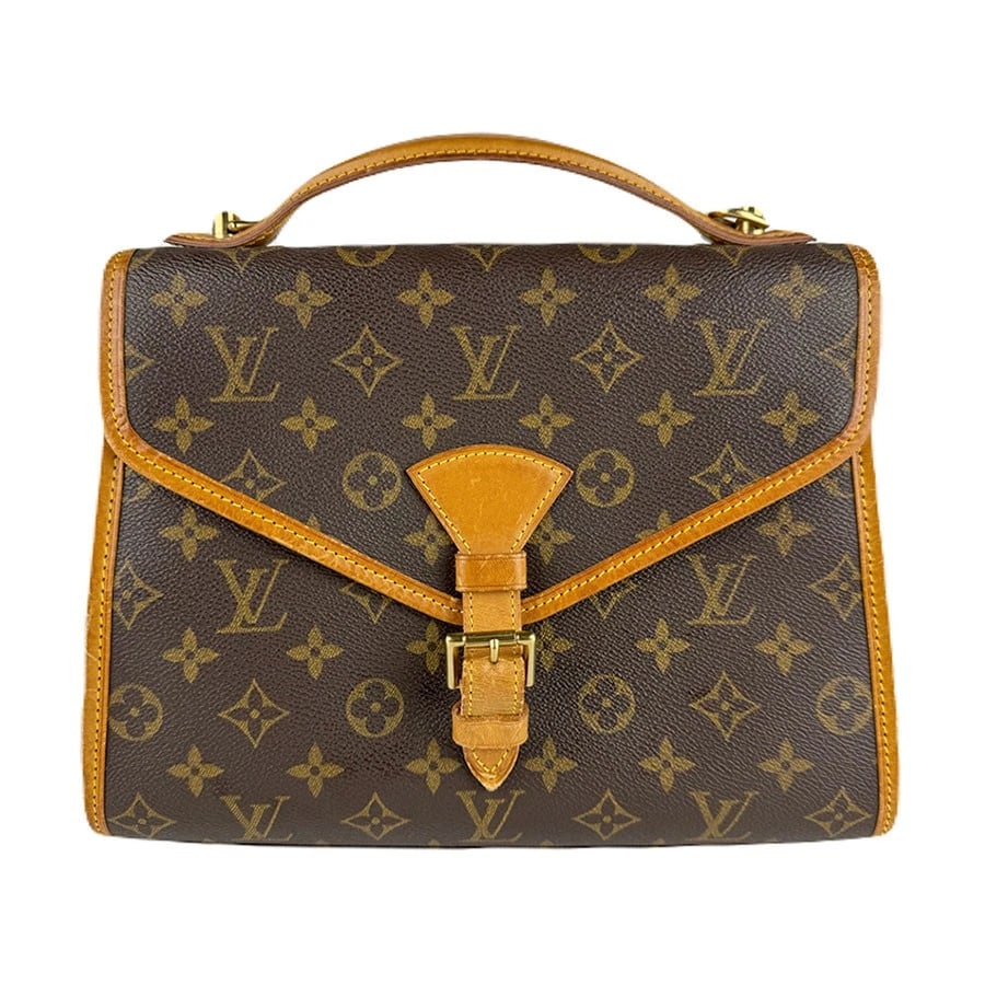 LOUIS VUITTON MONOGRAM BEL AIR HANDBAG SHOULDER BAG HANDBAG: LOUIS VUITTON Monogram Bel Air Handbag Shoulder Bag Handbag Brand: LOUIS VUITTON Type: Handbag Material: Monogram Canvas Color: Brown Size: W:11.0inx H:9.1inx D:3.1in Handle Length:9.1in Accessor