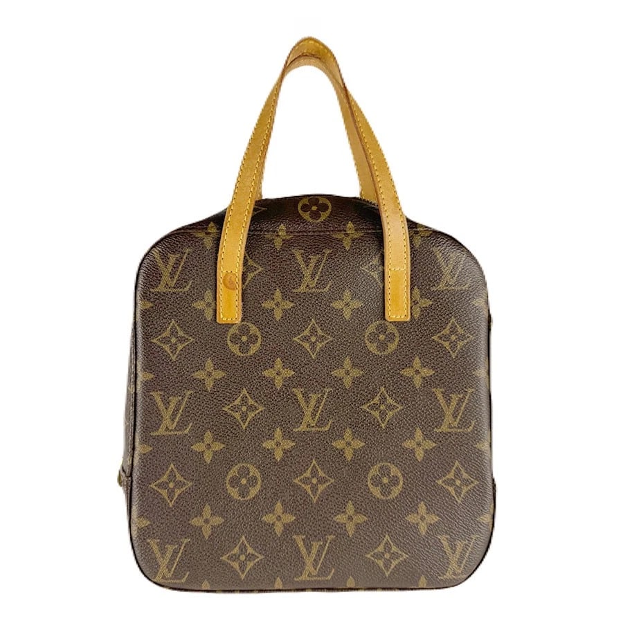 LOUIS VUITTON MONOGRAM SPONTINI HANDBAG SHOULDER BAG HANDBAG: LOUIS VUITTON Monogram Spontini Handbag Shoulder Bag Handbag Brand: LOUIS VUITTON Type: Handbag Material: Monogram Canvas Color: Brown Size: W:7.1inx H:7.9inx D:3.1in Handle Length:11.8in Accesso