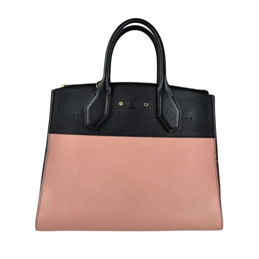 LOUIS VUITTON CITY STEAMER MM HANDBAG SHOULDER BAG PINK/BLACK HANDBAG (1 of 9)