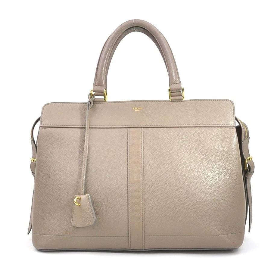 CELINE HANDBAG BEIGE LEATHER HANDBAG (1 of 11)