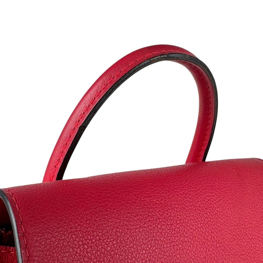 LOUIS VUITTON LOCKME BACKPACK RUBY LEATHER/SILVERTONE BACKPACK - 10