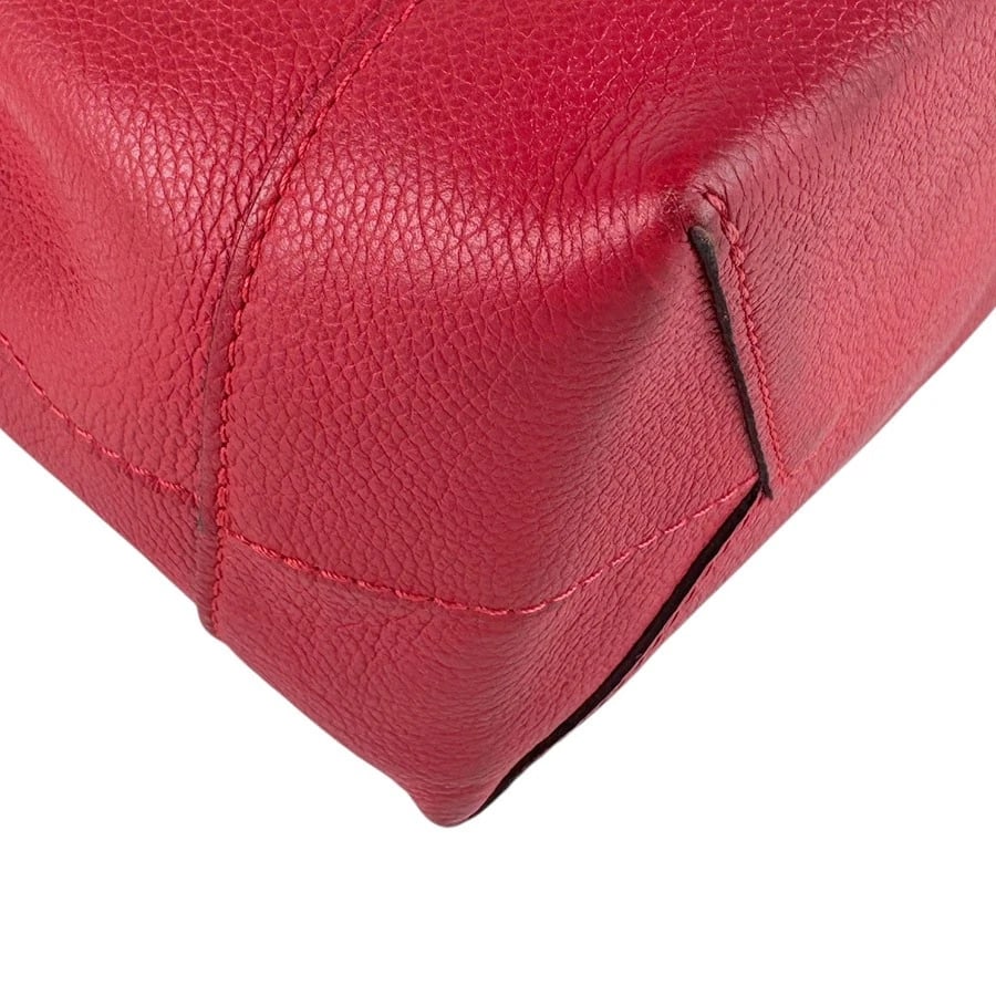 LOUIS VUITTON LOCKME BACKPACK RUBY LEATHER/SILVERTONE BACKPACK - 8