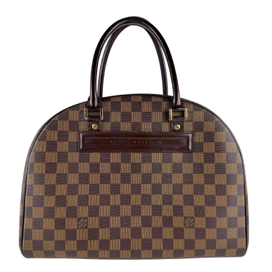 LOUIS VUITTON DAMIER EBENE NOLITA HANDBAG BROWN HANDBAG: LOUIS VUITTON Damier Ebene Nolita Handbag Brown Handbag Brand: LOUIS VUITTON Type: Handbag Material: Damier Canvas Color: Ebene Size: W:13.8inx H:10.2inx D:5.5in Handle Length:16.5in 