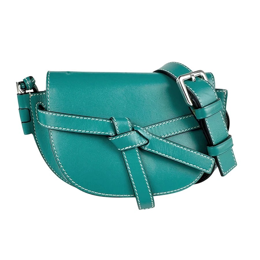 LOEWE GATE BUM BAG WAIST BAG BELT BAG BODY BAG GREEN LEATHER WAIST BAG: LOEWE Gate Bum Bag Waist Bag Belt Bag Body Bag Green Leather Waist bag Brand: LOEWE Type: Waist bag Material: leather Color: Green Size: W:6.7inx H:4.7inx D:3.1in Shoulder Length: 47.2in Accessor