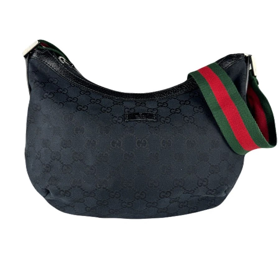 GUCCI CROSSBODY SHOULDER BAG BLACK/GREEN/RED GG CANVAS CROSSBODY SHOULDER BAG: GUCCI Crossbody Shoulder Bag Black/Green/Red GG Canvas Crossbody Shoulder Bag Brand: GUCCI Type: Crossbody Shoulder Bag Material: GG Canvas Color: Black / Green / Red Size: W:10.6inx H:7.9inx D:3.