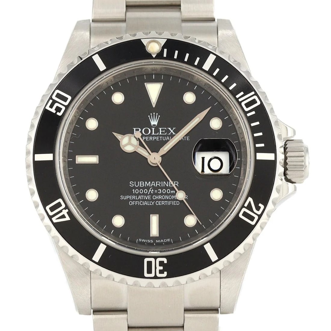 ROLEX SUBMARINER STAINLESS STEEL WATCH: Rolex Submariner Stainless Steel Watch Brand: ROLEX Type: Wrist watch Material: Case: Stainless Steel Breath: Stainless Steel Color: Dial Color: Black Size: Case diameter: Approx. 40 mm Max