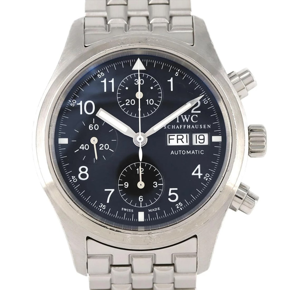 IWC MECHANICAL FLIEGER CHRONO SS WATCH (1 of 4)