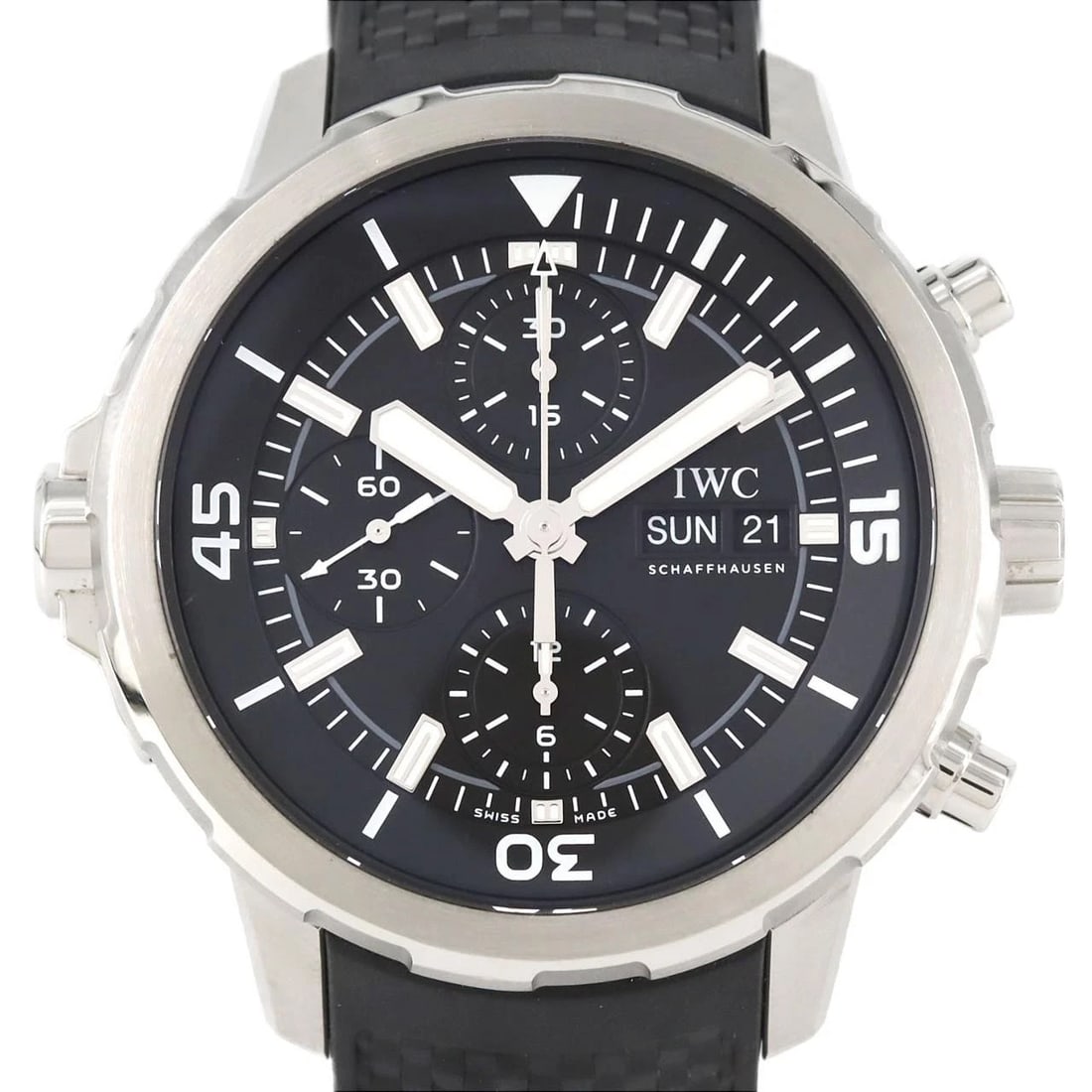 IWC AQUATIMER CHRONOGRAPH STAINLESS STEEL WATCH (1 of 3)