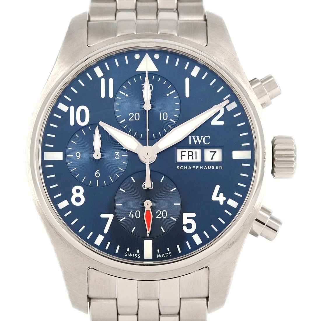 IWC PILOTS WATCH CHRONOGRAPH SS WATCH (1 of 4)