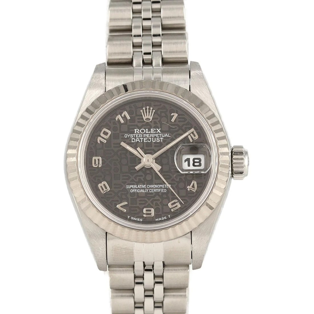 ROLEX DATEJUST SSXWG WATCH: ROLEX Datejust SSxWG Watch Brand: ROLEX Type: Wristwatch Material: Case: SST x White Gold Bracelet: SST Color: Dial Colors: Black computer Arabia Size: Case diameter: 26mm Max Wrist size: 16cm Ac