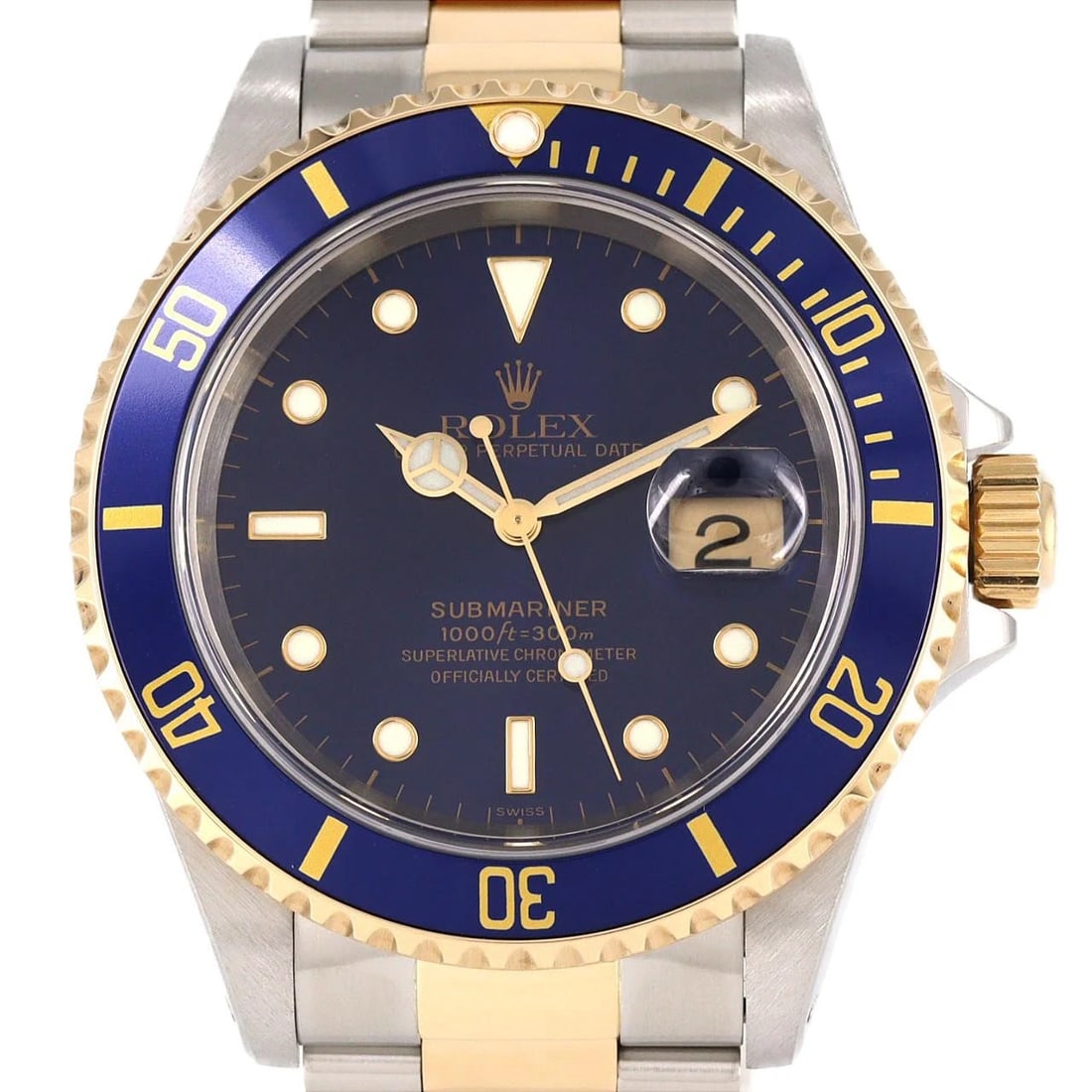 ROLEX SUBMARINER STAINLESS STEEL YELLOW GOLD WATCH: Rolex Submariner Stainless Steel Yellow Gold Watch Brand: ROLEX Type: Wrist watch Material: Case: Stainless steel x yellow gold Bracelet: Stainless steel x yellow gold Color: Dial color: Blue 