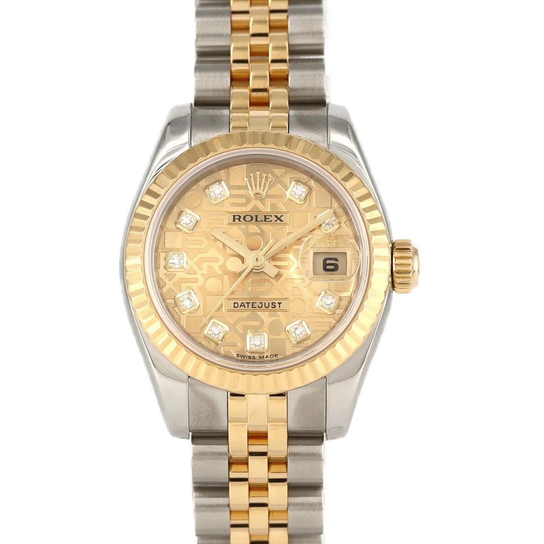 ROLEX DATEJUST SSXYG WATCH: Rolex Datejust SSxYG Watch Brand: ROLEX Type: Wrist watch Material: Case: Stainless steel x yellow gold Bracelet: Stainless steel x yellow gold Color: Dial Color: Gold computer/diamond Size: