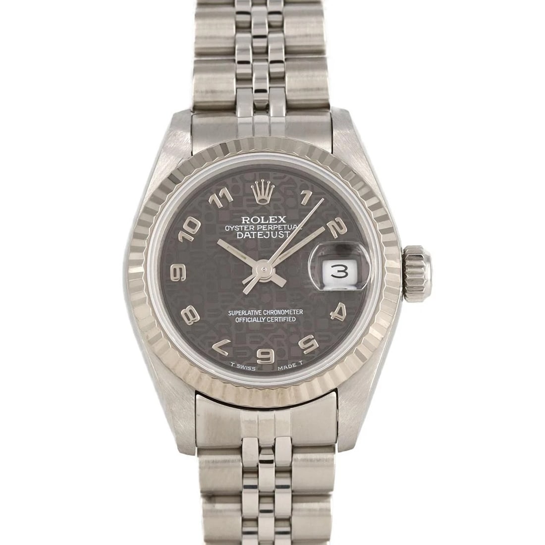 ROLEX DATEJUST SSXWG WATCH: ROLEX Datejust SSxWG Watch Brand: ROLEX Type: Wristwatch Material: Case: SST x White Gold Bracelet: SST Color: Dial Colors: Black computer Arabia Size: Case diameter: 26mm Max Wrist size: 16cm Ac