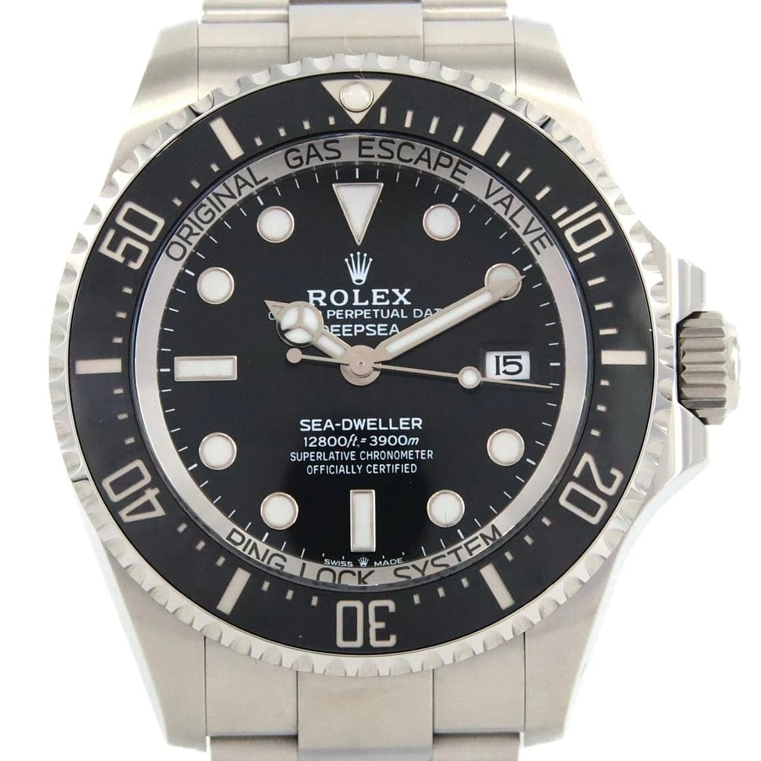 ROLEX SEA DWELLER DEEP SS WATCH: ROLEX Sea Dweller Deep SS Watch Brand: ROLEX Type: Wristwatch Material: Case: SST Bracelet: SST Color: Dial Colors: Black Size: Case diameter: 44mm Max Wrist size: 20cm Accessories: None