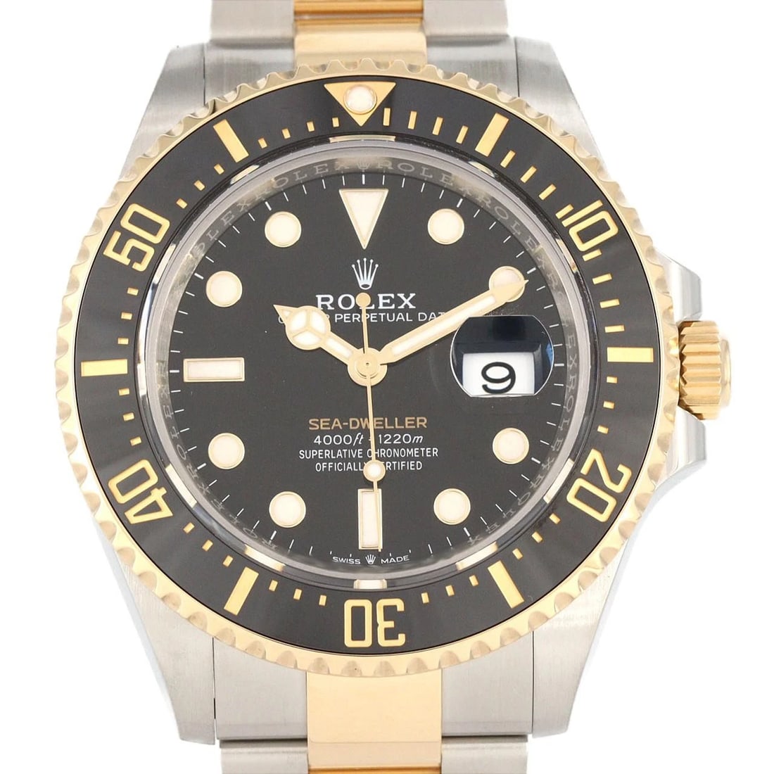 ROLEX SEA DWELLER SSXYG WATCH: Rolex Sea Dweller SSxYG Watch Brand: ROLEX Type: Wrist watch Material: Case: Stainless steel x yellow gold Bracelet: Stainless steel x yellow gold Color: Dial Color: Black Size: Case diameter: