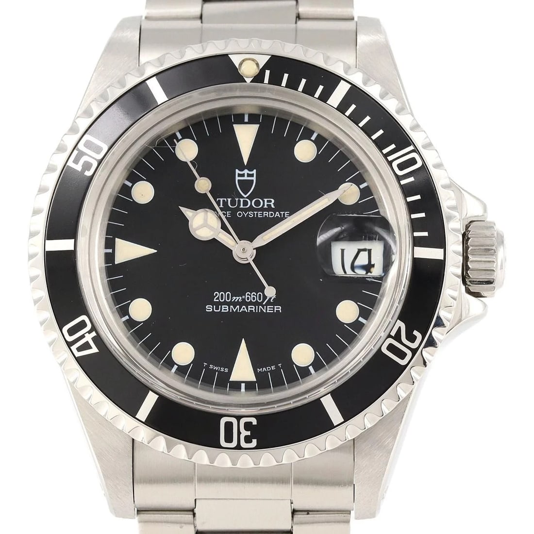 TUDOR SUBMARINER SS WATCH: TUDOR Submariner SS Watch Brand: Tudor TUDOR Type: Wristwatch Material: Case: SST Bracelet: SST Color: Dial Colors: Black Size: Case diameter: 40mm Max Wrist size: 17cm Accessories: None