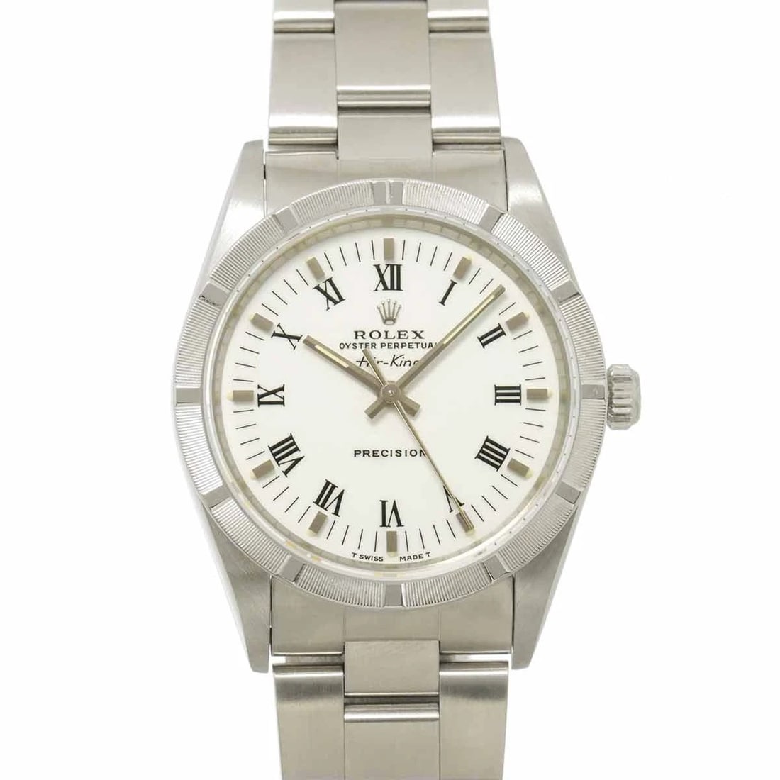 ROLEX AIR KING BEZEL WATCH: ROLEX Air King bezel Watch Brand: ROLEX Type: Wristwatch Material: Stainless steel Color: NONE Size: Case Size Length 42mm(included lag) Width 34mm(not included crown) Depth 11.5mm 