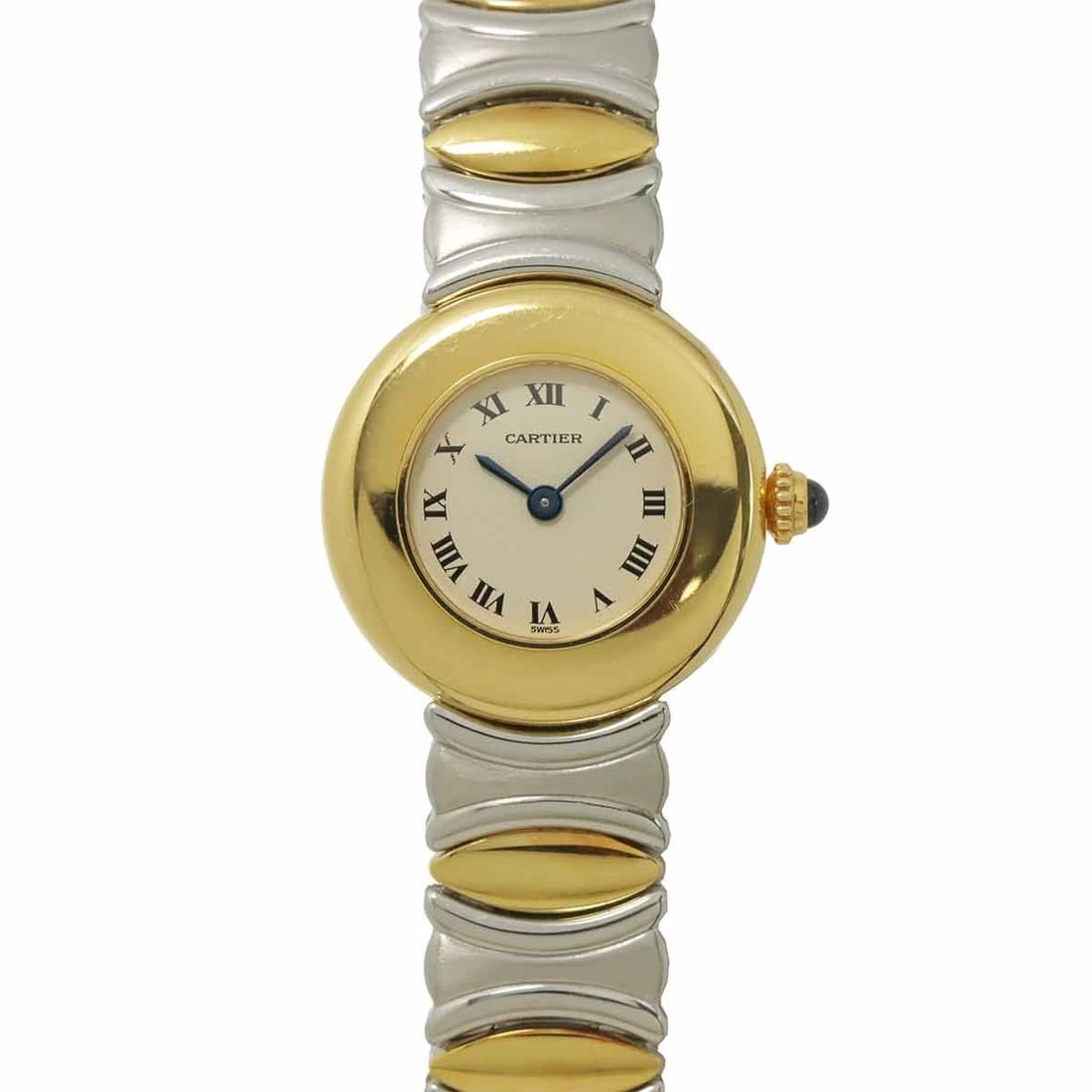 CARTIER COLISEE 750 YG CREAM WATCH: Cartier Colisee 750 YG Cream Watch Brand: Cartier Type: Wristwatch Material: Stainless steel, 750 Yellow gold Color: Cream Size: Case Size Length 24mm Width 24mm(not included crown) Depth 5mm 