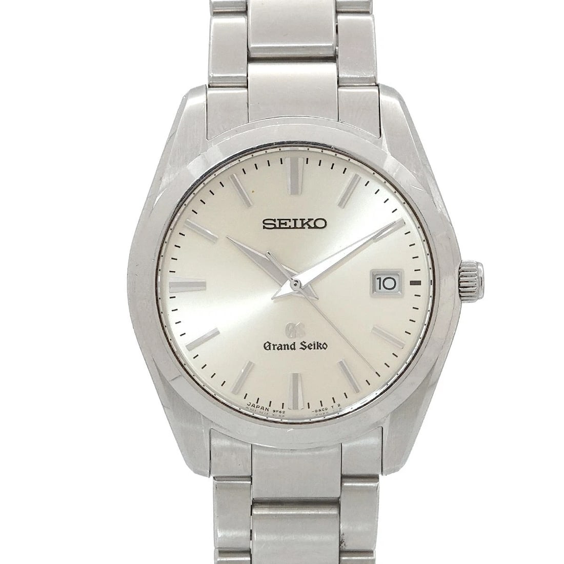 SEIKO GRAND SILVER DIAL WATCH: SEIKO GRAND Silver Dial Watch Brand: SEIKO Type: Wristwatch Material: Stainless steel Color: Silver Dial Size: Case Size Length 44mm(included lag) Width 37mm(not included crown) Depth 10mm 