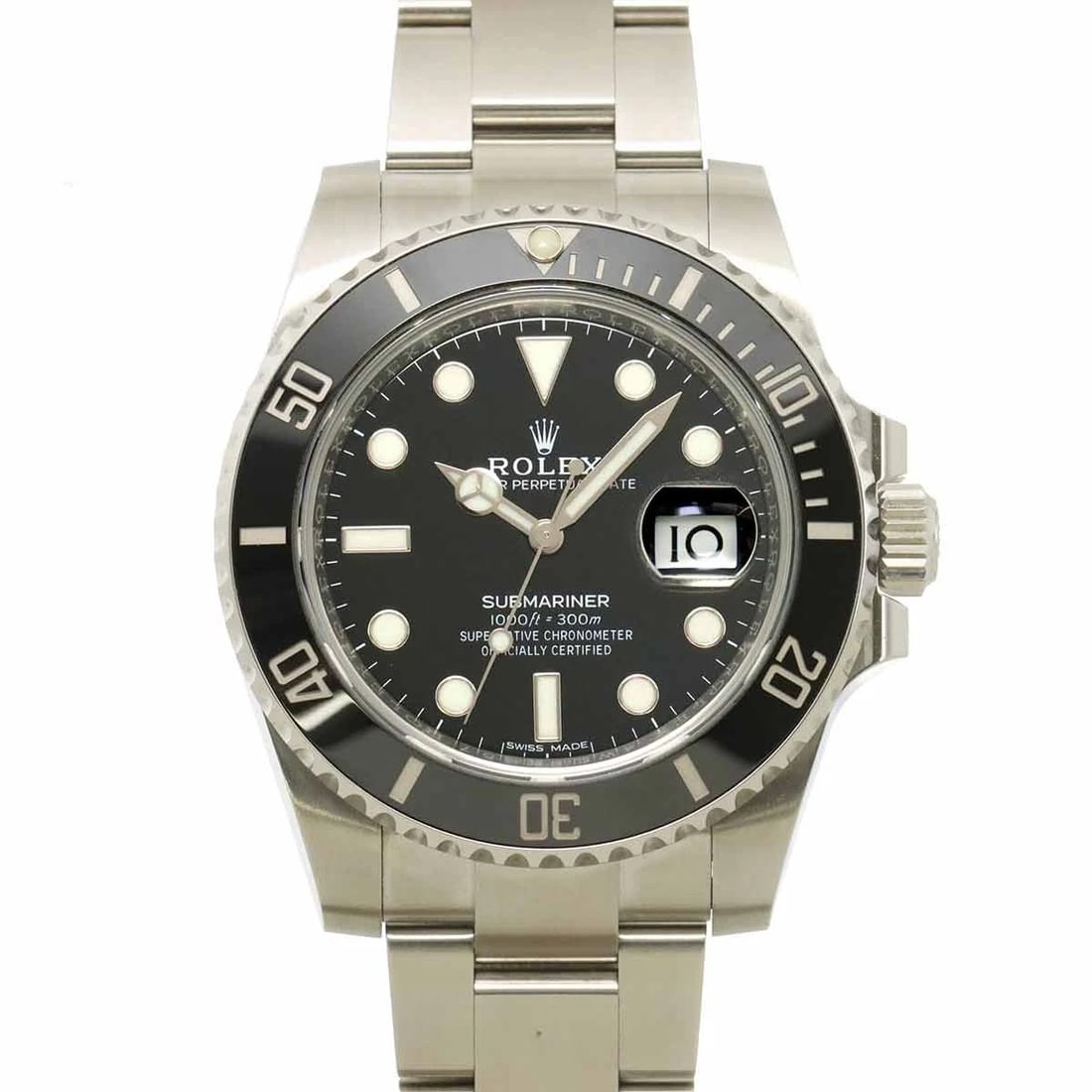 ROLEX SUBMARINER BLACK DIAL WATCH: ROLEX Submariner Black Dial Watch Brand: ROLEX Type: Wristwatch Material: Stainless steel Color: Black Dial Size: Case Size Length 48mm(included lag) Width 40mm(not included crown) Depth 13mm 