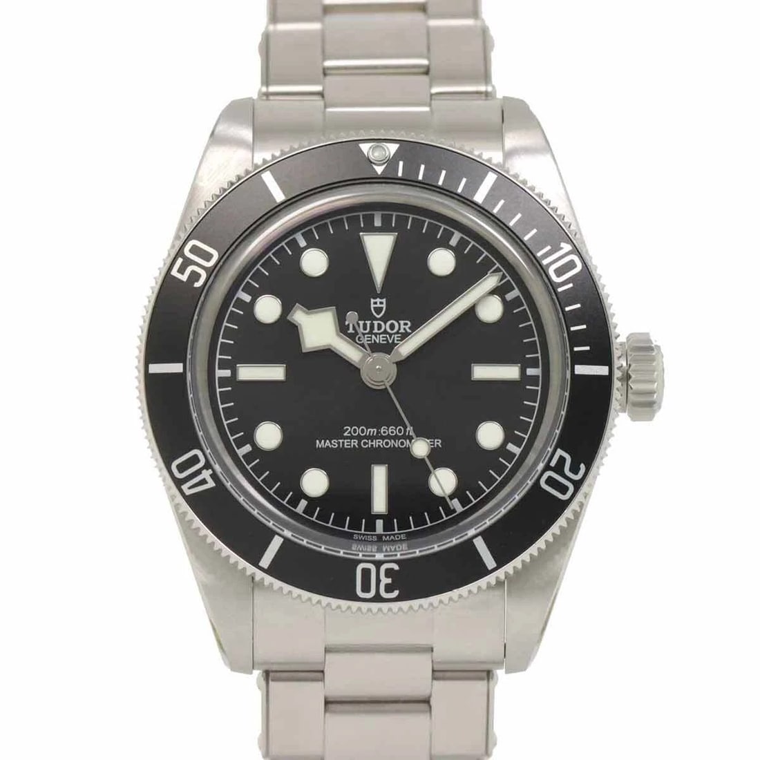 TUDOR HERITAGE BLACK DIAL WATCH: TUDOR Heritage Black Dial Watch Brand: TUDOR Type: Wristwatch Material: Stainless steel Color: Black Dial Size: Case Size Length 49mm(included lag) Width 41mm(not included crown) Depth 13.5mm 
