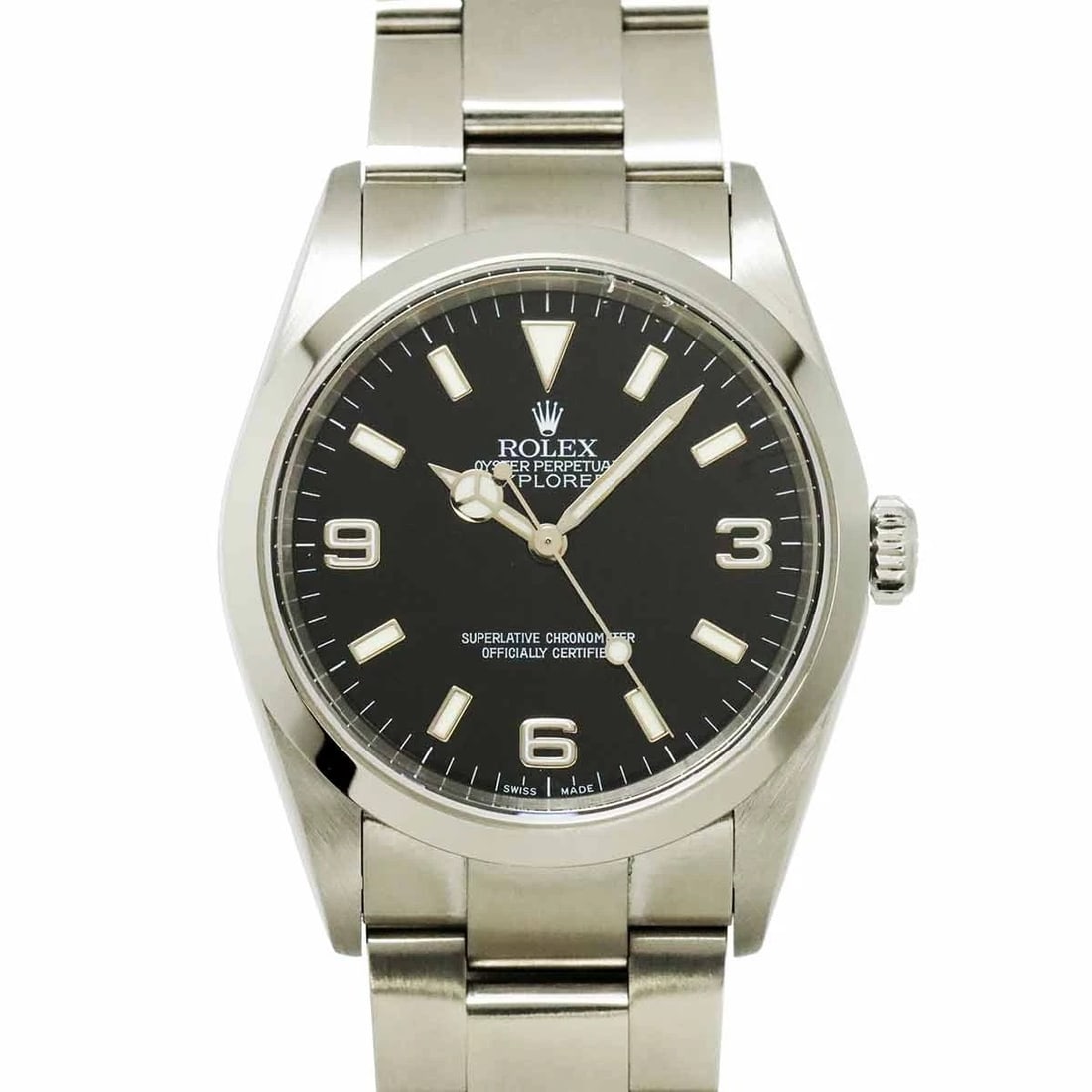 ROLEX EXPLORER BLACK DIAL WATCH