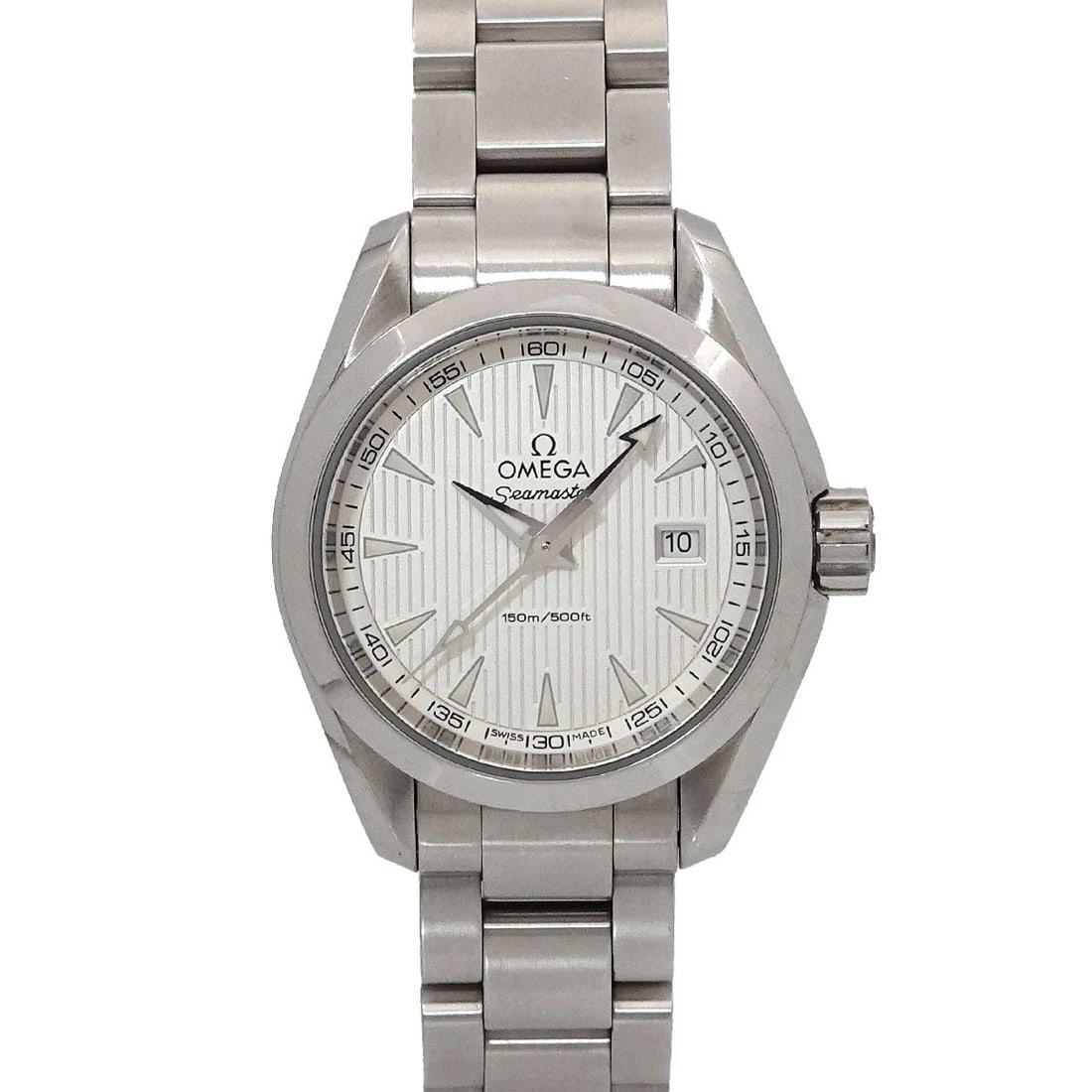 OMEGA SEAMASTER AQUA TERRA SILVER DIAL WATCH (1 of 2)