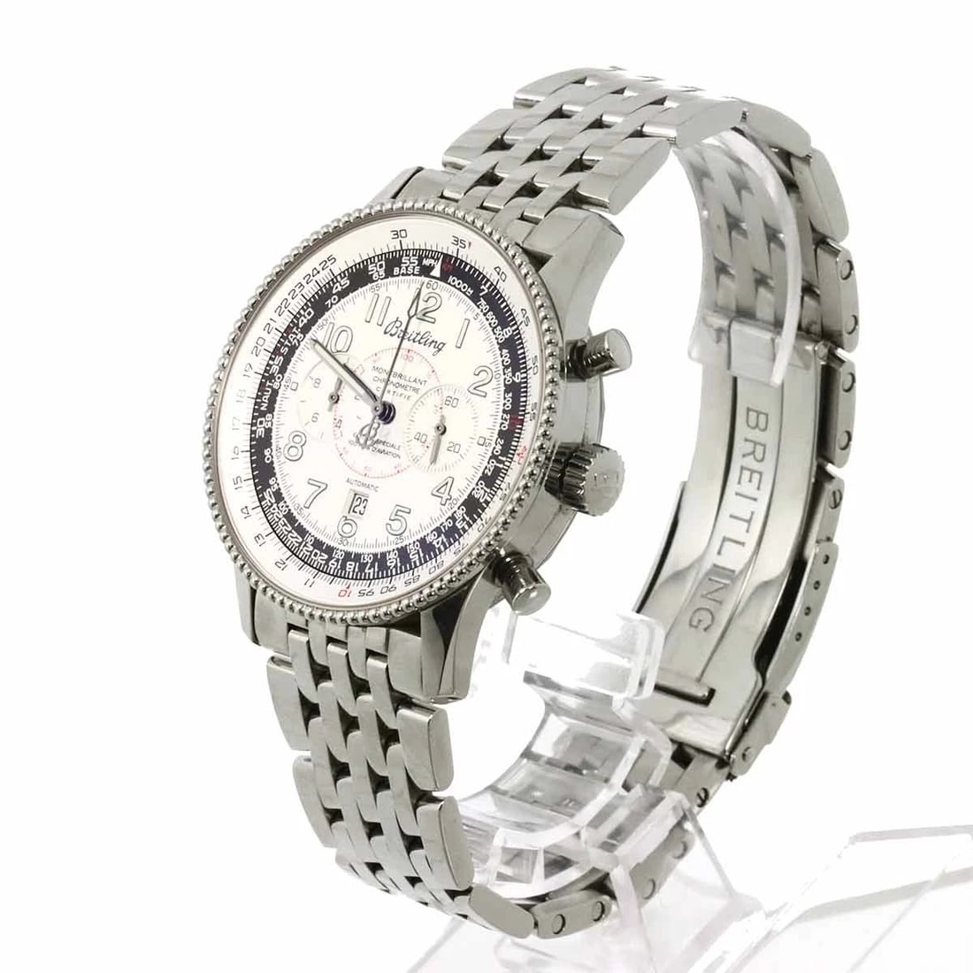 BREITLING CHRONOGRAPH SILVER DIAL WATCH - 2