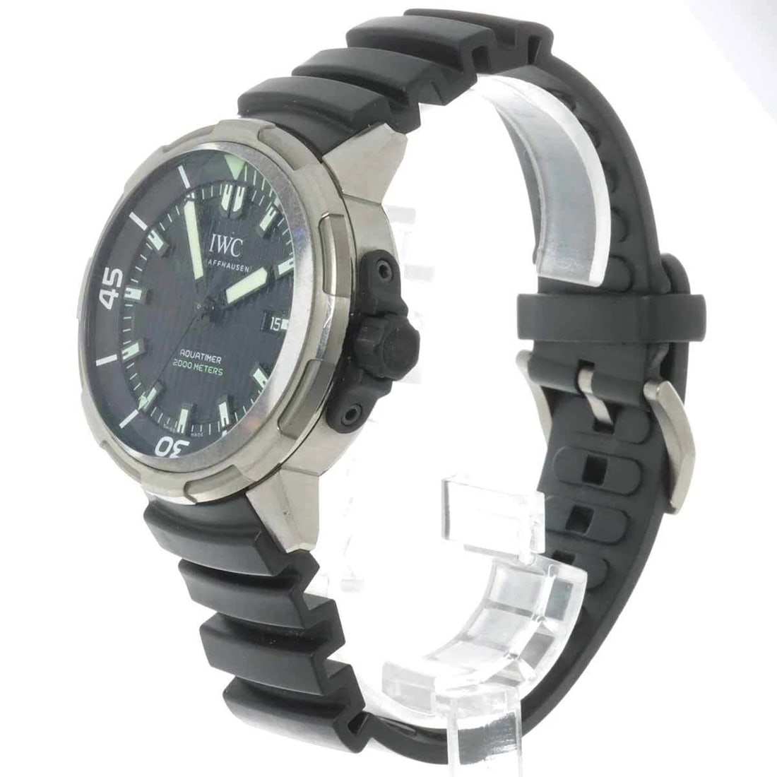 IWC AQUA TIMER BLACK DIAL WATCH - 2