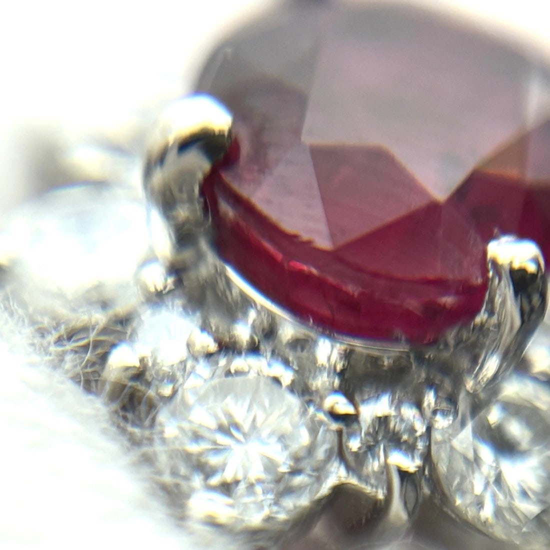 RUBY DESIGN RING PLATINUM MELEE - 3