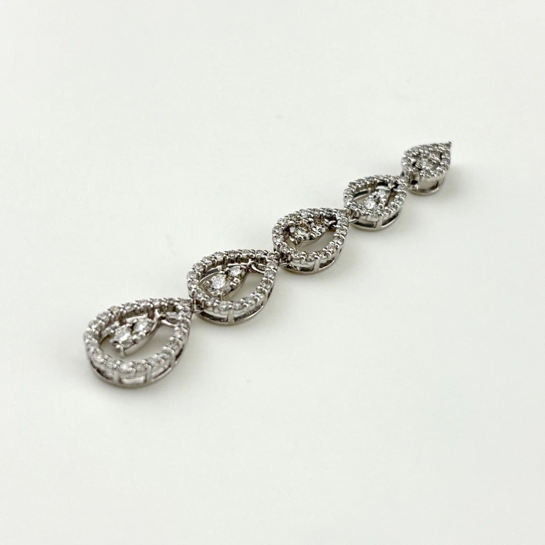 MELEE DIAMOND DESIGN PENDANT HEAD PLATINUM - 2