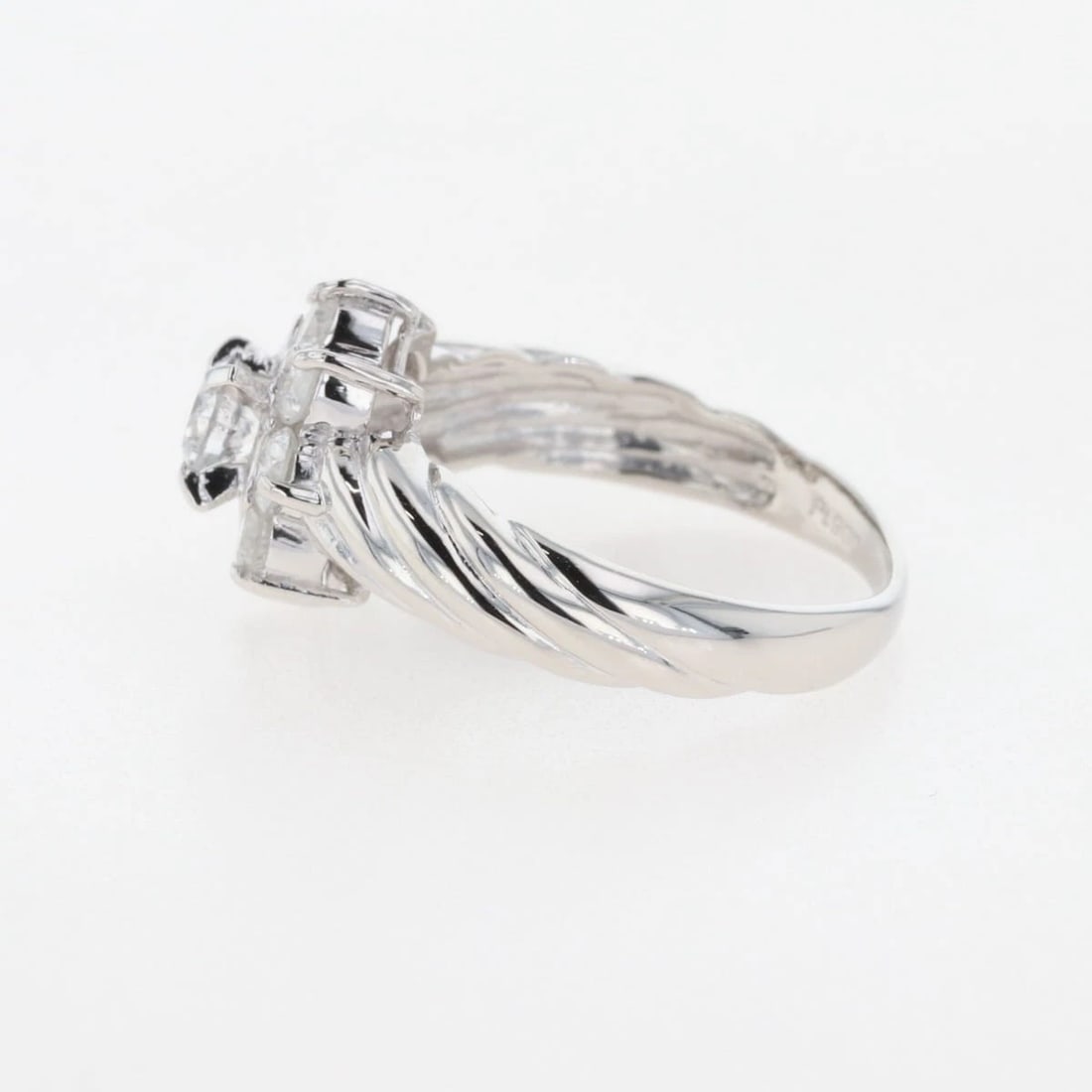 MELEE DIAMOND DESIGN RING PLATINUM - 3