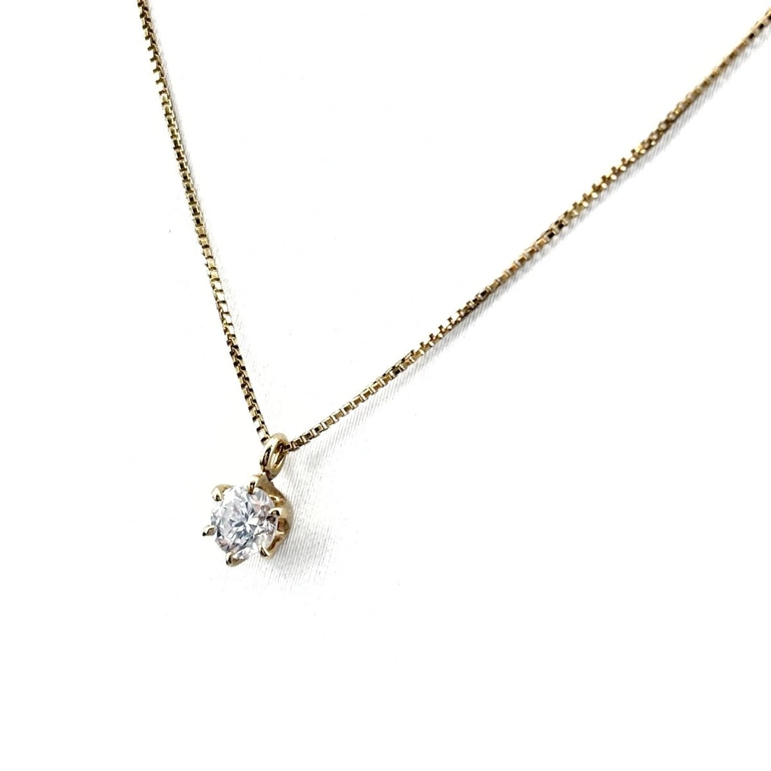 DIAMOND DESIGN NECKLACE YG YELLOWGOLD PENDANT NECKLACE (1 of 3)