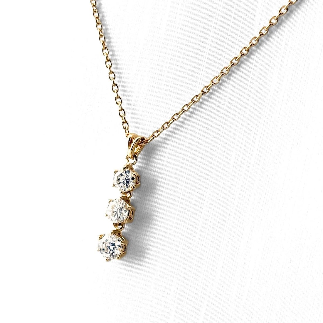 MELEE DIAMOND DESIGN YG YELLOWGOLD PENDANT NECKLACE (1 of 3)