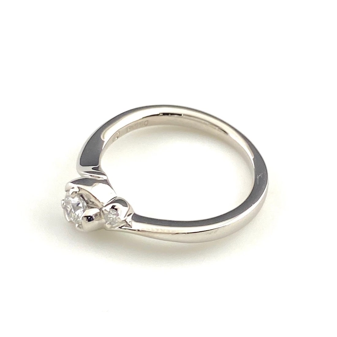 4? MELEE DIAMOND DESIGN PLATINUM RING PT950 DIAMOND WOMEN (1 of 2)