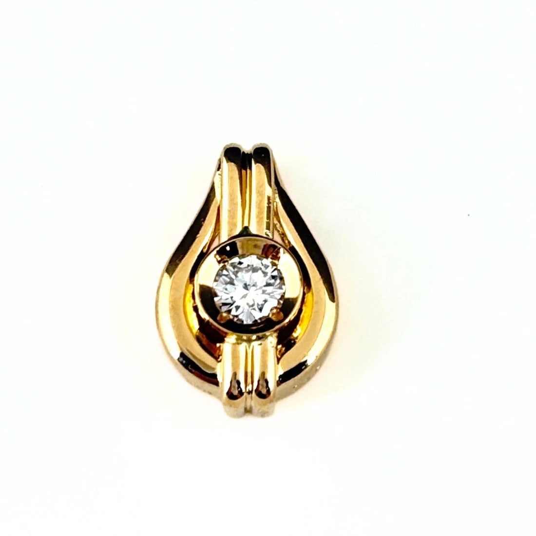 MELEE DIAMOND DESIGN PENDANT HEAD YG YELLOWGOLD (1 of 2)